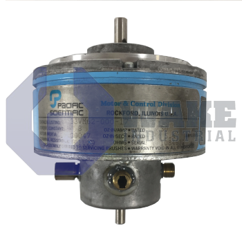 33VM62-000-17 | VM Series Low Inertia PMDC Servomotor manufactured by Pacific Scientific. This Low Inertia PMDC Servomotor features a Factory Assigned of Rated Current (Continuous) along with a 3.1-5.7 A Rated Voltage. | Image