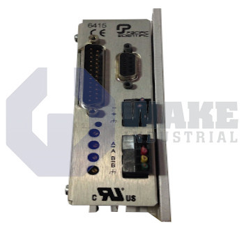 6415-001-C-M-K | 6415 Series Stepper Drive manufactured by Pacific Scientific. This Stepper Drive features a Power Level of 7.1 A peak, 5 A rms 24-75 Vdc along with a Customer Customization Number of Standard Unit. | Image