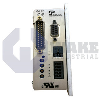 6415-001-C-N-K | 6415 Series Stepper Drive manufactured by Pacific Scientific. This Stepper Drive features a Power Level of 7.1 A peak, 5 A rms 24-75 Vdc along with a Customer Customization Number of Standard Unit. | Image