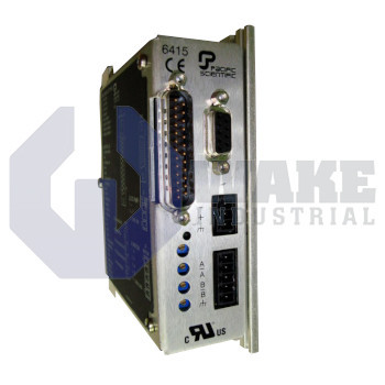 6415-001-N-H-K | 6415 Series Stepper Drive manufactured by Pacific Scientific. This Stepper Drive features a Power Level of 7.1 A peak, 5 A rms 24-75 Vdc along with a Customer Customization Number of Standard Unit. | Image