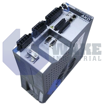 AKD-B02406-NBSQ-0000 | The AKD-B02406-NBSQ-0000 is manufactured by Kollmorgen as part of the AKD Servo Drive Series. These drives are fast, and flexible drives with features such as a drive continous output power of 8000 Watts  and a rated supply voltage of 120/240 V. As well as, Rated output current of 24 A and a peak output current of 48 A. AKD drives offer the greatest output in a compact body. | Image