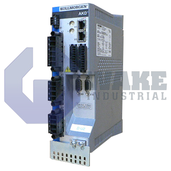 AKD-P00307-NBEC-0000 | The AKD-P00307-NBEC-0000 is manufactured by Kollmorgen as part of the AKD Servo Drive Series. These drives are fast, and flexible drives with features such as a drive continous output power of 2000 Watts and a rated supply voltage of 240/480 V. As well as, Rated output current of 3 A and a peak output current of 9 A. AKD drives offer the greatest output in a compact body. | Image