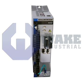 AKD-P00307-NBEI-0000 | The AKD-P00307-NBEI-0000 is manufactured by Kollmorgen as part of the AKD Servo Drive Series. These drives are fast, and flexible drives with features such as a drive continous output power of 2000 Watts and a rated supply voltage of 240/480 V. As well as, Rated output current of 3 A and a peak output current of 9 A. AKD drives offer the greatest output in a compact body. | Image