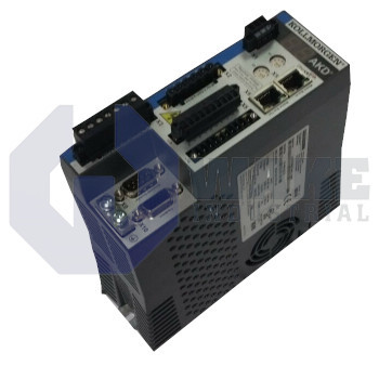 AKD-P00606-NBCC-E000 | The AKD-P00606-NBCC-E000 is manufactured by Kollmorgen as part of the AKD Servo Drive Series. These drives are fast, and flexible drives with features such as a drive continous output power of 2000 Watts and a rated supply voltage of 120/240 V. As well as, Rated output current of 6 A and a peak output current of 18 A. AKD drives offer the greatest output in a compact body. | Image