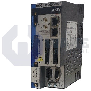 AKD-P00606-NBEC-0000 | The AKD-P00606-NBEC-0000 is manufactured by Kollmorgen as part of the AKD Servo Drive Series. These drives are fast, and flexible drives with features such as a drive continous output power of 2000 Watts and a rated supply voltage of 120/240 V. As well as, Rated output current of 6 A and a peak output current of 18 A. AKD drives offer the greatest output in a compact body. | Image