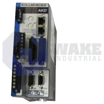 AKD-P00606-NBEC-0069 | The AKD-P00606-NBEC-0069 is manufactured by Kollmorgen as part of the AKD Servo Drive Series. These drives are fast, and flexible drives with features such as a drive continous output power of 2000 Watts and a rated supply voltage of 120/240 V. As well as, Rated output current of 6 A and a peak output current of 18 A. AKD drives offer the greatest output in a compact body. | Image