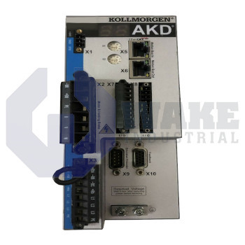 AKD-P01206-NBAN-0000 | The AKD-P01206-NBAN-0000 is manufactured by Kollmorgen as part of the AKD Servo Drive Series. These drives are fast, and flexible drives with features such as a drive continous output power of 4000 Watts and a rated supply voltage of 120/240 V. As well as, Rated output current of 12 A and a peak output current of 30 A. AKD drives offer the greatest output in a compact body. | Image