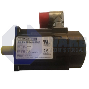 AKM41E-ANC2C-00 | The AKM41E-ANC2C-00 Is manufactured by Kollmorgen and features a max BUS of 640 and max Tp of 20.4 Nm. The AKM series also featured a max rated force of  6000 and max rated power of 1.73 kW. | Image