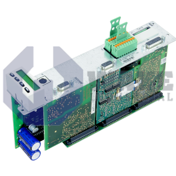 CDB01.1C-PB-EN2-EN2-NNN-MA1-NN-S-NN-FW | The CDB01.1C-PB-EN2-EN2-NNN-MA1-NN-S-NN-FW control unit is manufactured by Bosch Rexroth Indramat. The unit utilizes PROFIBUS as its form of master communication, and it is equipped with the Encoder EnDat 2.1/1Vpp/TLL interface option. | Image