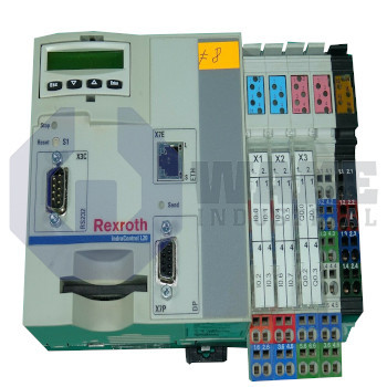 CML20.1-NP-120-NA-NNNN-NW | CML Control Drive is manufactured by Rexroth, Indramat, Bosch. This drive has 8 input terminals and 4 output terminals. The voltage of this drive is 24V dc and the network type is Ethernet. This drive's memory is min 16 MB. | Image
