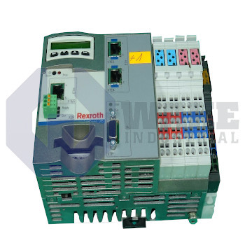 CML65.1-SP-604-NA-NNN-NW | CML Control Drive is manufactured by Rexroth, Indramat, Bosch. This drive has 8 input terminals and 8 output terminals. The voltage of this drive is 24V dc and the network type is Ethernet. This drive's memory is min 256 MB. | Image