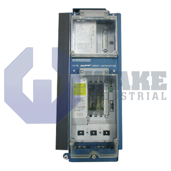 DDC01.1-K100A-DS01-01 | The DDC01.1-K100A-DS01-01 Servo Compact Controller is anufactured by Rexroth Indramat Bosch. This controller has a Air, Natural Convention  cooling type, a rated current of 100 A and a Standard (50 A? 200 A rated current) Noise Emission at Motor. This DDC Controller has a(n) SERCOS Command Module. | Image