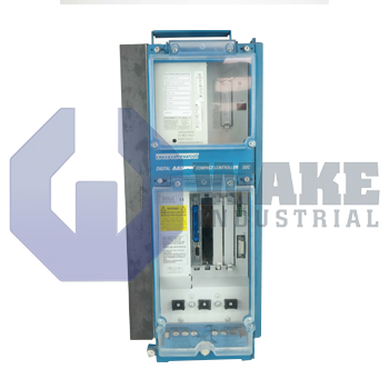 DDC01.1-K150A-DL10-01-FW | The DDC01.1-K150A-DL10-01-FW Servo Compact Controller is anufactured by Rexroth Indramat Bosch. This controller has a Air, Natural Convention  cooling type, a rated current of 150 A and a Standard (50 A? 200 A rated current) Noise Emission at Motor. This DDC Controller has a(n) Single Axis Positioning Control Command Module. | Image