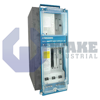 DDC01.2-K100A-DL11-01-FW | The DDC01.2-K100A-DL11-01-FW Servo Compact Controller is anufactured by Rexroth Indramat Bosch. This controller has a Air, Natural Convention  cooling type, a rated current of 100 A and a Standard (100 A? 200 A rated current) Noise Emission at Motor. This DDC Controller has a(n) Single Axis Positioning Control Command Module. | Image