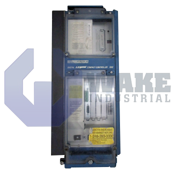 DDC01.2-K150A-DL20-01-FW | The DDC01.2-K150A-DL20-01-FW Servo Compact Controller is anufactured by Rexroth Indramat Bosch. This controller has a Air, Natural Convention  cooling type, a rated current of 150 A and a Standard (100 A? 200 A rated current) Noise Emission at Motor. This DDC Controller has a(n) Single Axis Positioning Control Command Module. | Image