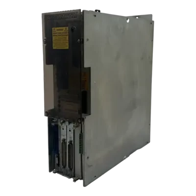 This is a side view of the DDS02.1-W100-DL02-01-FW drive from Bosch Rexroth Indramat