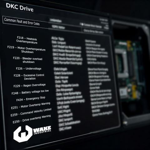 a computer screen that displays common dkc fault codes listed in the article