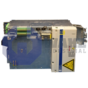DKC04.3-016-7-FW | The DKC04.3-016-7-FW drive controller is manufactured by Bosch Rexroth Indramat. This version 3 unit operates with a 16A type current and its firmware is Sold Separately. | Image