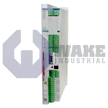 DKC11.1-040-7-FW | The DKC11.1-040-7-FW drive controller is manufactured by Bosch Rexroth Indramat. This version 1 unit operates with a 40A type current and its firmware is Sold Separately. | Image