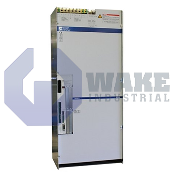 DKR02.1-W300N-BE56-01-FW | The DKR02.1-W300N-BE56-01-FW Drive Controller is manufactured by Rexroth Indramat Bosch. This drive controller operates with a rated current of 300 A, a Built-in Blower cooling mechanism, its command communication interface is SERCOS and it is Not Equipped with a bleeder. | Image