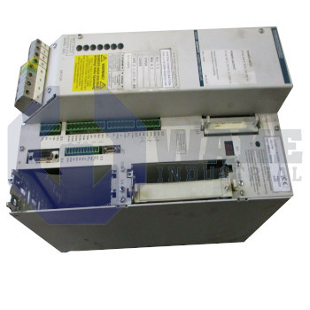DKS01.1-W050A-DL04-01-FW | The DKS01.1-W050A-DL04-01-FW DKS AC Servo Drive is manufactured by Rexroth, Indramat, Bosch. The compact controller has a current rating of 50 A and a power requirement of 9.5 kVA. This controller also has a supply voltage of 230 V and standard noise emission. | Image