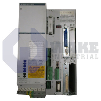 DKS01.1-W050A-DL04-00 | The DKS01.1-W050A-DL04-00 DKS AC Servo Drive is manufactured by Rexroth, Indramat, Bosch. The compact controller has a current rating of 50 A and a power requirement of 9.5 kVA. This controller also has a supply voltage of 230 V and standard noise emission. | Image