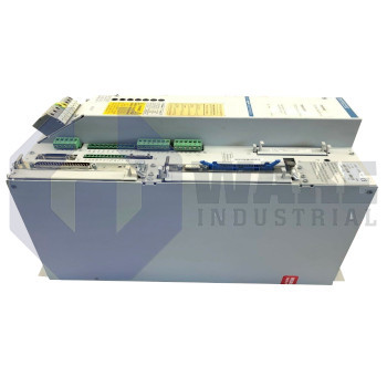 DKS01.2-W100A-DS01-01 | The DKS01.2-W100A-DS01-01 DKS AC Servo Drive is manufactured by Rexroth, Indramat, Bosch. The compact controller has a current rating of 100 A and a power requirement of 11 kVA. This controller also has a supply voltage of 230 V and standard noise emission. | Image