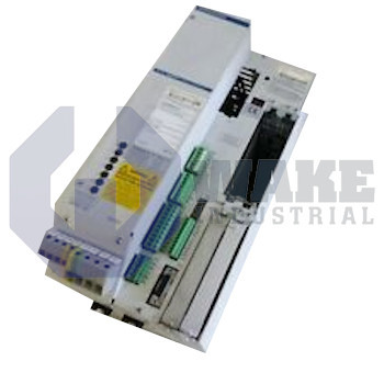 DKS01.1-W050A-DL41-01-FW | The DKS01.1-W050A-DL41-01-FW DKS AC Servo Drive is manufactured by Rexroth, Indramat, Bosch. The compact controller has a current rating of 50 A and a power requirement of 9.5 kVA. This controller also has a supply voltage of 230 V and standard noise emission. | Image