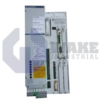 DKS 1.1-W050A-DS01-00 | The DKS 1.1-W050A-DS01-00 DKS AC Servo Drive is manufactured by Rexroth, Indramat, Bosch. The compact controller has a current rating of 50 A and a power requirement of 9.5 kVA. This controller also has a supply voltage of 230 V and standard noise emission. | Image