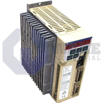 DMD02.1-W042N | The DMD02.1-W042N Servo Drive is manufactured by Rexroth Indramat Bosch and has a rated current of 400 W. This drive is cooled Naturally and has a nominal voltage of 3 x AC 230 V. | Image
