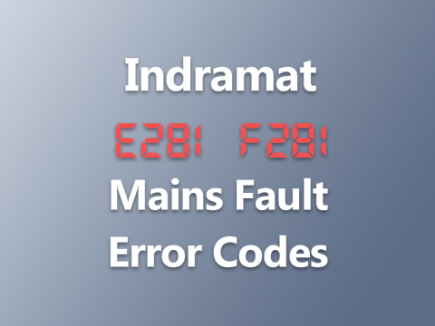 E281 F281 Mains Fault Error Codes
