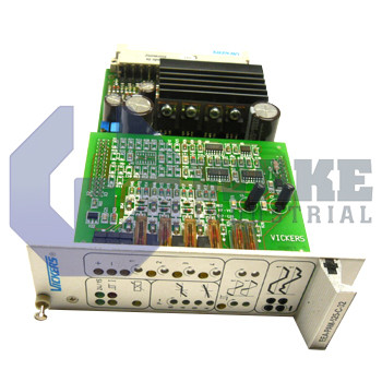 EEA-PAM-525-C-32 | EEA-PAM-525-C-32 Power Amplifier Card Series manufactured by Vickers. This EEA-PAM-525-C-32 Card is For Proportional Valve K*G4V-5 and has a Power Supply Nominal Voltage of 24V DC x 50W. | Image