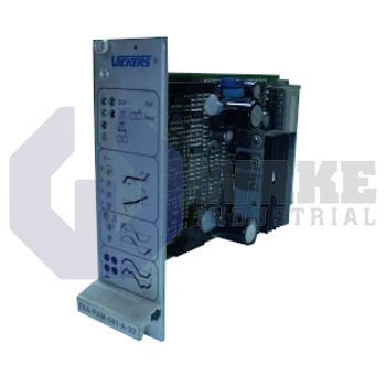 EEA-PAM-561-A-32 | Power Amplifier Card Series for Proportional Control Valves manufactured by Vickers. This EEA-PAM-561-A-32 Card is For Proportional Valve KFDG5V-5/7 and has a Power Supply Nominal Voltage of 24V DC x 50W. | Image