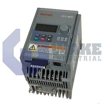 EFC5610-7K50-3P4-MDA-NN-NNNNN-NNNN | The EFC5610-7K50-3P4-MDA-NN-NNNNN-NNNN Frequency Converter is manufactured by Rexroth Indramat Bosch. The unit is equipped with 7.5kW of Continuous power, 400V connection voltage, and a Modbus Communication module. | Image