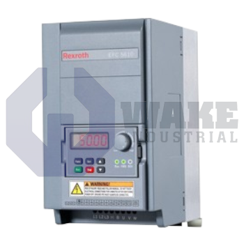 EFC3610-0K75-1P2-MDA-NN-NNNNN-NNNN | The EFC3610-0K75-1P2-MDA-NN-NNNNN-NNNN Frequency Converter is manufactured by Rexroth Indramat Bosch. The unit is equipped with 0.7kW of Continuous power, 200V connection voltage, and a Modbus Communication module. | Image