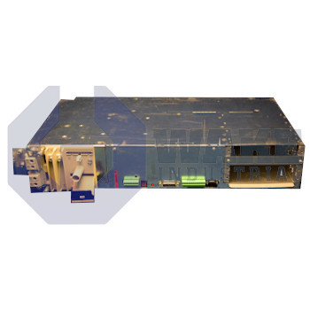 HDS03.1-W100N-HS56-01-FW | The HDS03.1-W100N-HS56-01-FW Servo Controller is manufactured by Rexroth Indramat Bosch. This controller is cooled by an Internal Blower, and has a rated current of 100A. This HDS controller is not equipped with Command Communication and the Controller Family is DIAX04. | Image
