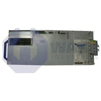 HDS05.2-W300N-HS12-01-FW | The HDS05.2-W300N-HS12-01-FW Servo Controller is manufactured by Rexroth Indramat Bosch. This controller is cooled by an Internal Blower, and has a rated current of 300A. This HDS controller is not equipped with Command Communication and the Controller Family is DIAX04. | Image