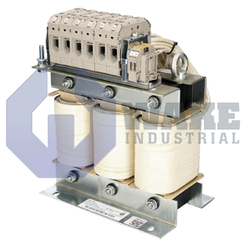 HNL01.1E-0066-N0365-N-690-NNNN | The HNL01.1E-0066-N0365-N-690-NNNN Mains Choke from Bosch Rexroth works in harmony with Converters and feeding supply units to achieve higher continuous power in the DC bus. These mains chokes will also reduce harmonics in the line current, preventing interfering system perturbations. | Image