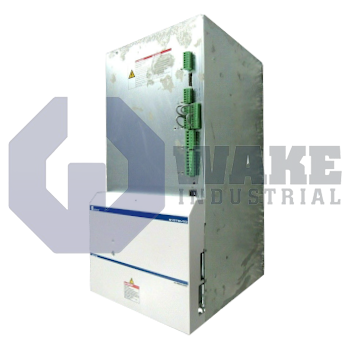 HVR03.2-W045N/S201 | The HVR03.2-W045N/S201 Power Supply Unit is manufactured by Bosch Rexroth Indramat.This unit operates with continuous DC bus power of 45 kW, peak DC bus power of 135 kW, mains voltage of 380 to 480 V, and maximum regenerated power of 80 kWs. | Image