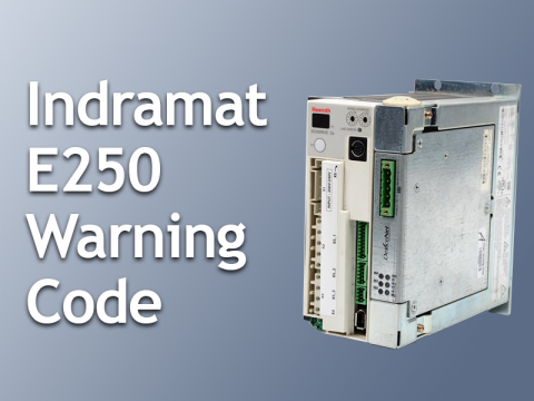 Indramat EcoDrive Controller with e250 warning title