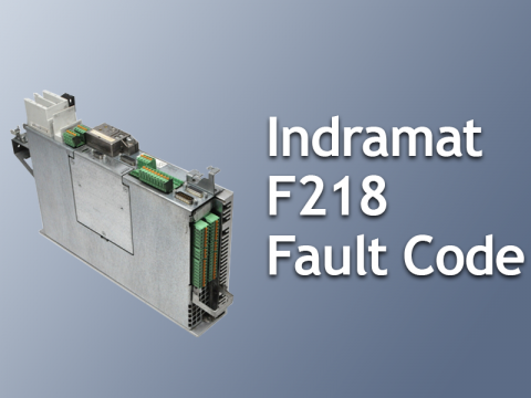 Indramat DKC product f218 fault code