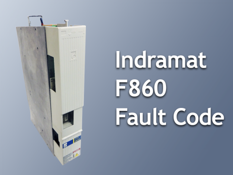 Indramat Drive Controller F860 Error