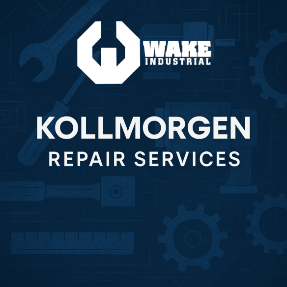 This image outlines Kollmorgen Repair Services by Wake Industrial.