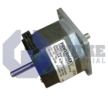M21NRXB-LSS-NS-03 | The M21NRXB-LSS-NS-03 by Pacific Scientific is part of the PowerMax II M Motor Series. The M21NRXB-LSS-NS-03 is a NEMA mounting motor featuring a holding torque of 0.97 Nm and a rated current of 4.6 Amps DC. It also holds a phase resistance of 1.28 ohms +/- 10 % and phase inductance of 0.32 mH Typical . | Image