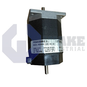 M22NSXA-LDN-NS-02 | The M22NSXA-LDN-NS-02 by Pacific Scientific is part of the PowerMax II M Motor Series. The M22NSXA-LDN-NS-02 is a NEMA mounting motor featuring a holding torque of 1.62 Nm and a rated current of 6.5 Amps DC. It also holds a phase resistance of 0.84 ohms +/- 10% and phase inductance of 0.70 mH Typical. | Image