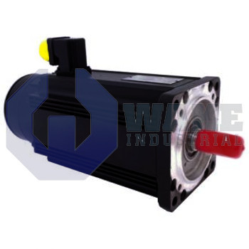 MAC063C-0-MS-4-C-095-B-1-WI522LV | MAC Permanent Magnet Motor manufactured by Rexroth, Indramat, Bosch. This motor has a power connecter on Side A. This motor also includes a Standard Mounting encoder and a Not Equipped blocking brake. | Image