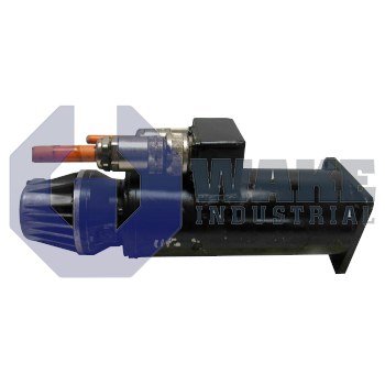 MAC063D-0-FS-4-C-095-B-1-WI518LV-S007 | MAC Permanent Magnet Motor manufactured by Rexroth, Indramat, Bosch. This motor has a power connecter on Side B. This motor also includes a Not Equipped encoder and a Standard blocking brake. | Image