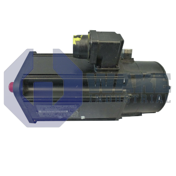MAC071B-0-FS-2-C-095-A-1-S001 | MAC Permanent Magnet Motor manufactured by Rexroth, Indramat, Bosch. This motor has a power connecter on Side A. This motor also includes a Standard Mounting encoder and a Standard blocking brake. | Image