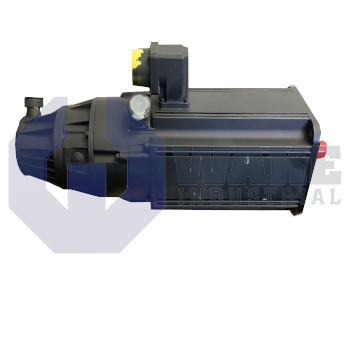 MAC071C-0-GS-C-095-B-0-W1522LV | MAC Permanent Magnet Motor manufactured by Rexroth, Indramat, Bosch. This motor has a power connecter on Right Side. This motor also includes a Standard Mounting encoder and a Not Equipped blocking brake. | Image