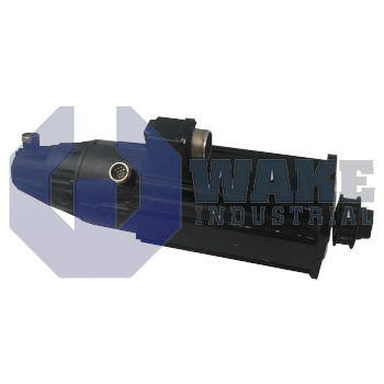 MAC071C-2-GS-4-C-095-A-0-WI522LV-S001 | MAC Permanent Magnet Motor manufactured by Rexroth, Indramat, Bosch. This motor has a power connecter on Side A. This motor also includes a Standard Mounting encoder and a Not Equipped blocking brake. | Image